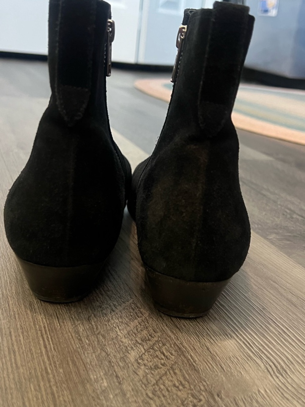 Isabel Marant Black suede Patsha Boots Size 40 / 10 US Chelsea Ankle - Picture 9 of 16